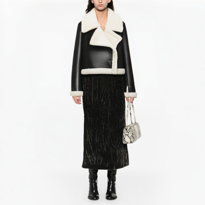 new-versatile-polo-collar-long-sleeve-short-jacket-wool-coat