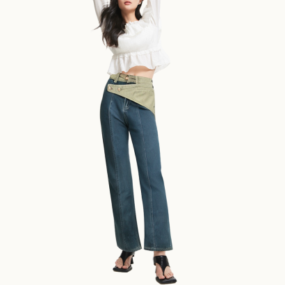retro-fashion-patchwork-straight-leg-womens-trousers