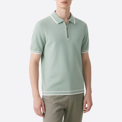 mens-casual-short-sleeve-polo-t-shirt-breathable-zip-up-shirt