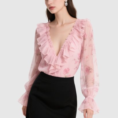 pink-floral-chiffon-blouse-with-ruffled-details-long-sleeves