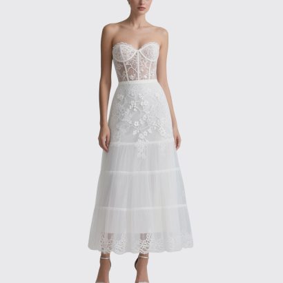 strapless-lace-embroidered-midi-dress-sheer-tulle-bridal-gown